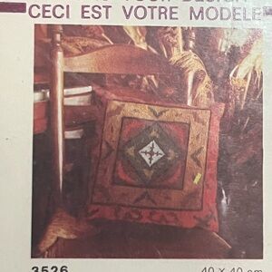 Colorful Embroidered Cushion Cover Needlepoint Kit